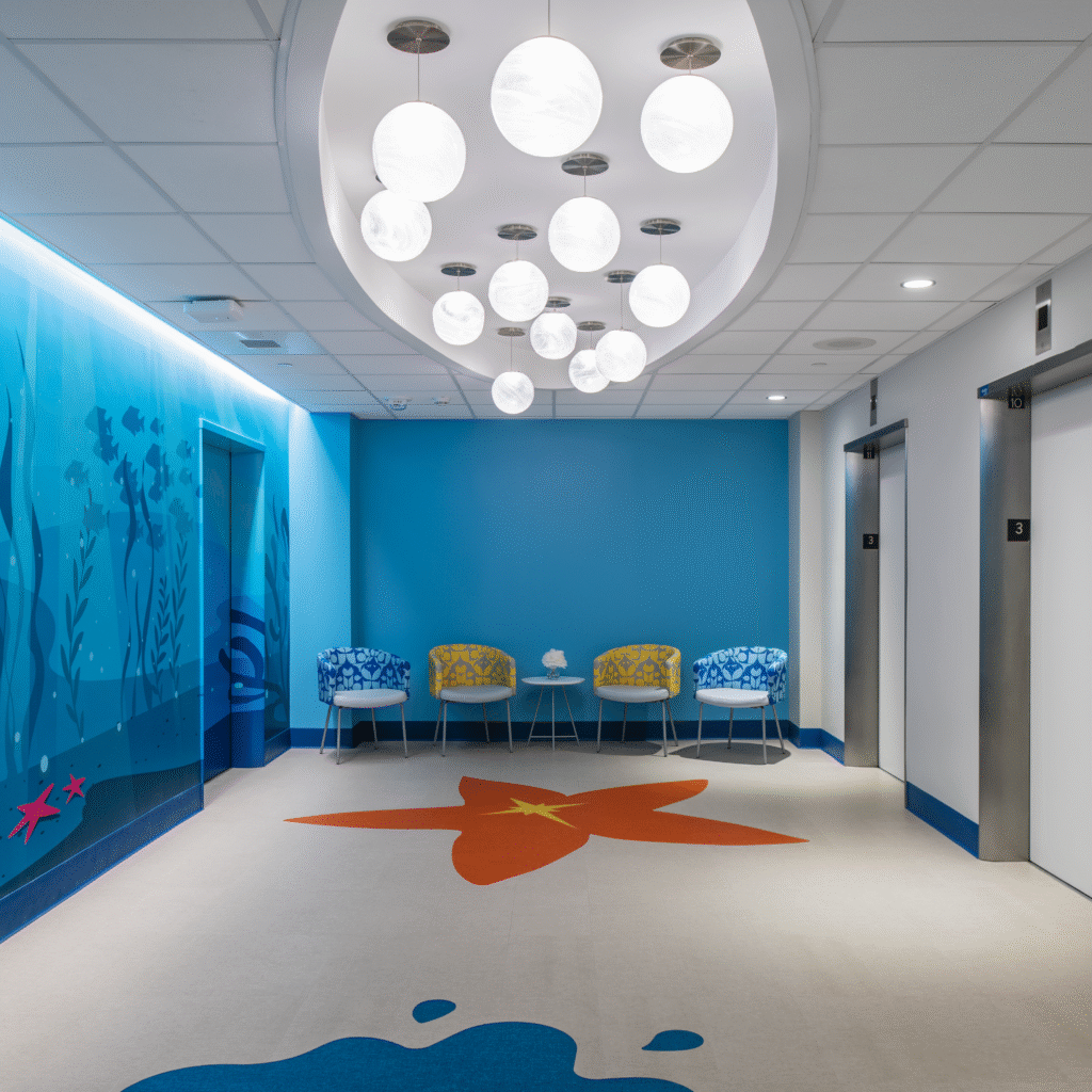 Three phase renovation into a pediatric intensive care unit and pediatric inpatient unit.